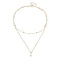 thumbnail image 1 of Collar de perlas para mujer Collar delicado de oro Gargantilla de perlas para fiesta Collares en capas Joyas Regalos para niñas Collar vintage con doble colgante de perlas, 1 of 7