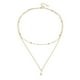 thumbnail image 1 of Collar de perlas para las mujeres Dainty Gold Necklace Prom Pearl Choker Layered Necklaces Jewelry Gifts for Girls Vintage Double Pearl Pendant Necklace, 1 of 7