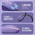 thumbnail image 4 of Mouse seenda - Ratón de ordenador USB con cable, retroiluminado RGB, color morado, 4 of 7