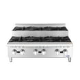 thumbnail image 6 of 36 in. Commercial Six-Burner Step Up Gas Range, 156000 BTU in Stainless-Steel (KM-CRSU-36), 6 of 12
