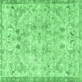 thumbnail image 1 of Ahgly Company Indoor Square Persian Emerald Green Traditional Area Rugs, 8' Square, 1 of 4