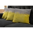 thumbnail image 2 of Ambesonne Grunge Throw Pillow Cover 4 Pack, Street Wall Art, 18", Dimgray Yellow, 2 of 6