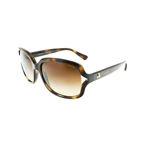Coach Coach Women's Gradient HC816951201357 Brown Square Sunglasses