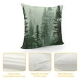 thumbnail image 4 of Leisuo Pillow Cases Forest Green Summer Woods Evergreen Coniferous Trees Home Decorative Pillowcase Standard Pattern Throw Pillow Covers White, 4 of 5