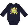 thumbnail image 3 of Inktastic I Love My Pappy Sun and Rainbow Letters Boys or Girls Long Sleeve Baby Bodysuit, 3 of 5