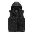 thumbnail image 4 of Chaleco holgado de terciopelo de talla grande para hombre, de otoño, de algodón puro al 95 % y con múltiples bolsillos para exteriores, con clip para caballos, 4 of 5