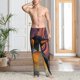 thumbnail image 2 of Balery Abstract Pattern Penguin Pantalones de pijama para hombre, pijama ultraligero, pantalón de descanso-Large, 2 of 6