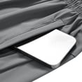 thumbnail image 5 of Hurxie Mens Lightweight Athletic Shorts Quick Dry Gym Workout Running Shorts with Zipper Pockets Gray,XL, 5 of 6