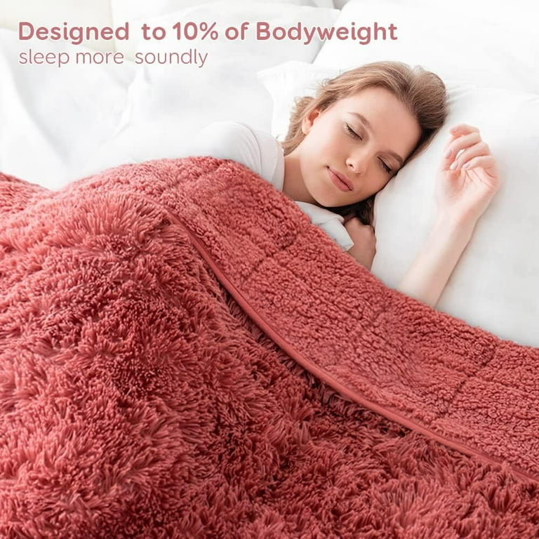 Weighted faux fur throw hotsell