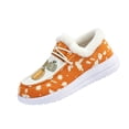 thumbnail image 3 of EKVAHL Womens Winter Cozy Shoes Halloween Print Low Top Flat Cotton Shoes Non-Slip Outdoor Soft Warm Home Shoes, 3 of 6