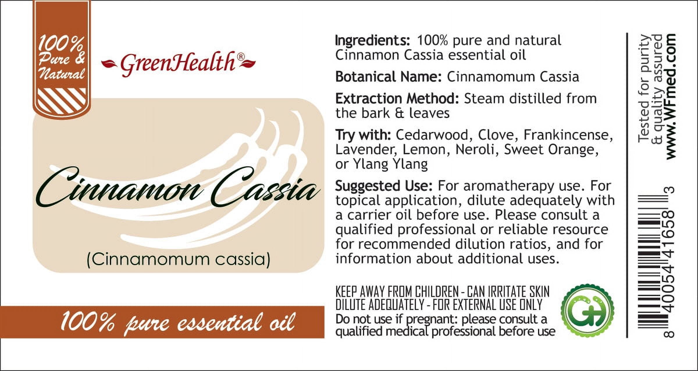 Cinnamon (Cassia) Essential Oil 16 fl oz Aluminum Bottle w/ Cap by Greenhealth