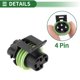 thumbnail image 5 of Conector de sensor de oxígeno hembra de 4 pines Unique Bargains para Harley-Davidson Electra Glide 99-16 1 juego, 5 of 6