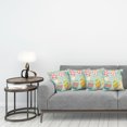 thumbnail image 3 of Ambesonne Easter Throw Pillow Cover 4 Pack, Flowers Zigzags Lines, 16", Multicolor, 3 of 5