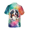thumbnail image 2 of Funny Watercolor Adorable Bernese Mountain Dog Peeking Through Torn Paper Effect Hawaiian Shirt Breathable Summer Unisex Merch Berner Lover Gifts - 00026, 2 of 6