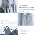 thumbnail image 4 of Cotton And Linen Kitchen Cooking Apron with Cross Back for Cooking Catering Work Commercial Restaurant Light Blue, 4 of 7