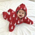 thumbnail image 5 of GiLiling Baby Star Suit Newborn Fleece Starfish Bunting Romper Infant Halloween Footie Jumpsuit Winter Warm Wearable Bodysuit (Red, 9 Months), 5 of 5