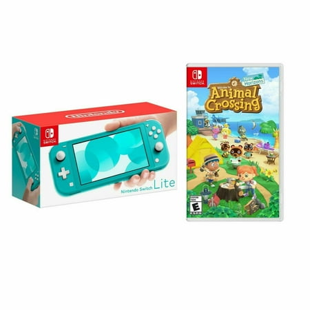 Nintendo Switch Lite Turquoise Bundle with Animal Crossing: New Horizons- 2020 Best