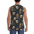 thumbnail image 4 of Pofeuu Cigar Print Men's Muscle T-Shirt, Sleeveless, Muscle Tank, Classic Muscle Tee Top For Men Casual Sleeveless Muscle T-Shirt Trendy Clothes-Small, 4 of 7
