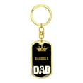 thumbnail image 4 of Ragdoll Cat Dad King Keychain Stainless Steel or 18k Gold, 4 of 10