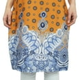 thumbnail image 3 of Bimba Women's Printed Tunic Mustard Georgette Kurti Kurta Indian Long Blouse-26, 3 of 4