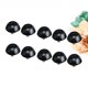 thumbnail image 4 of ColoMX 200 botones de ABS, forma de seta, con forma de cúpula, para coser, globo ocular, bola de animales, ojos de juguete, accesorios de bricolaje (18L = 11.5 MM, negro), 4 of 8