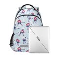 thumbnail image 7 of FORMRS Unisex Backpack Elementary School Travel Bookbag with Reflective Stripes, Blue Ice Hockey, 7 of 7