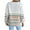 White, variant on LYXSSBYX V-Neck Long Sleeve Sweater Tops Hot Sale Clearance for Women Fashion Casual Rainbow Stripes Casual Loose Long Sleeve Sweater