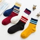 thumbnail image 1 of 5 Pairs/lot Winter Cotton Thicken Children's Socks Baby Kids Warm Tube Socks Toddler Boys Girls Solid Floor Stripes Socks2110 to 15 years He Qiyong unisex, 1 of 1
