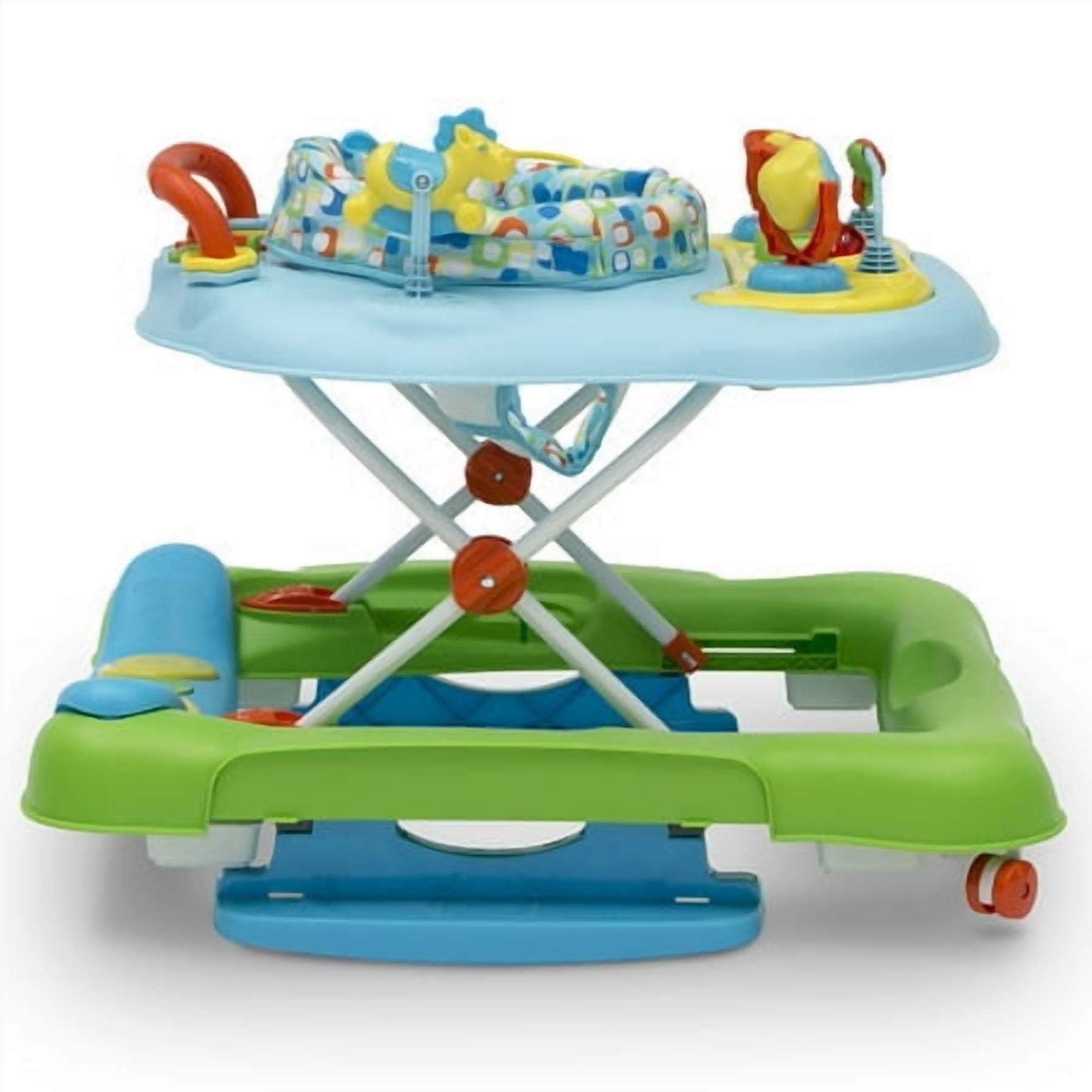 Little Folks 4-in-1 Discover & Play Musical Walker by Delta Children, Blue/Green - Unisex