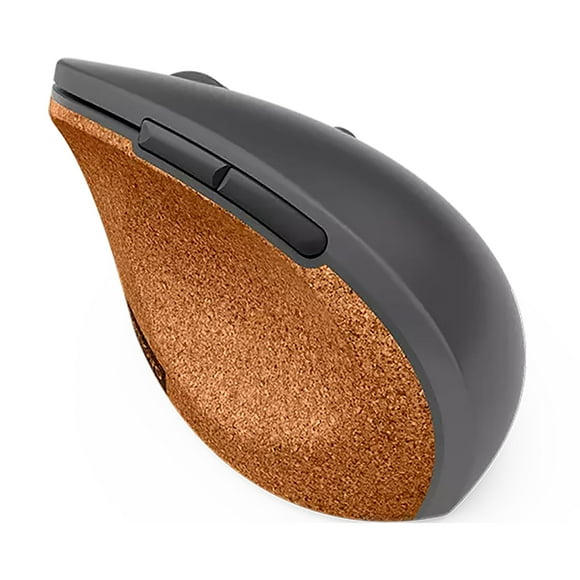 Lenovo Go Wireless Vertical Computer Mouse - Eco Friendly, Ergonomic 45-Degree Grip, Right-Handed, Programmable Buttons â 2.4 GHz USB Receiver, 12 Month Battery Life (Storm Grey)