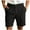 Black, variant on Wyobmus Casual Linen Short Pants for Men Button Elastic Waist Lightweight Summer Beach Vacation Shorts With Pockets S-3X Black