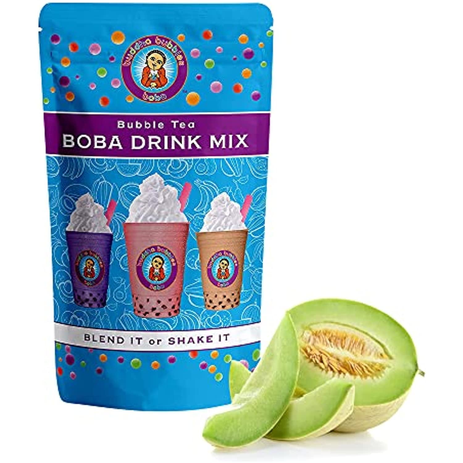Honeydew Boba / Bubble Tea Powder By Buddha Bubbles Boba 1 Pound (16 Ounces) | (453 Grams)