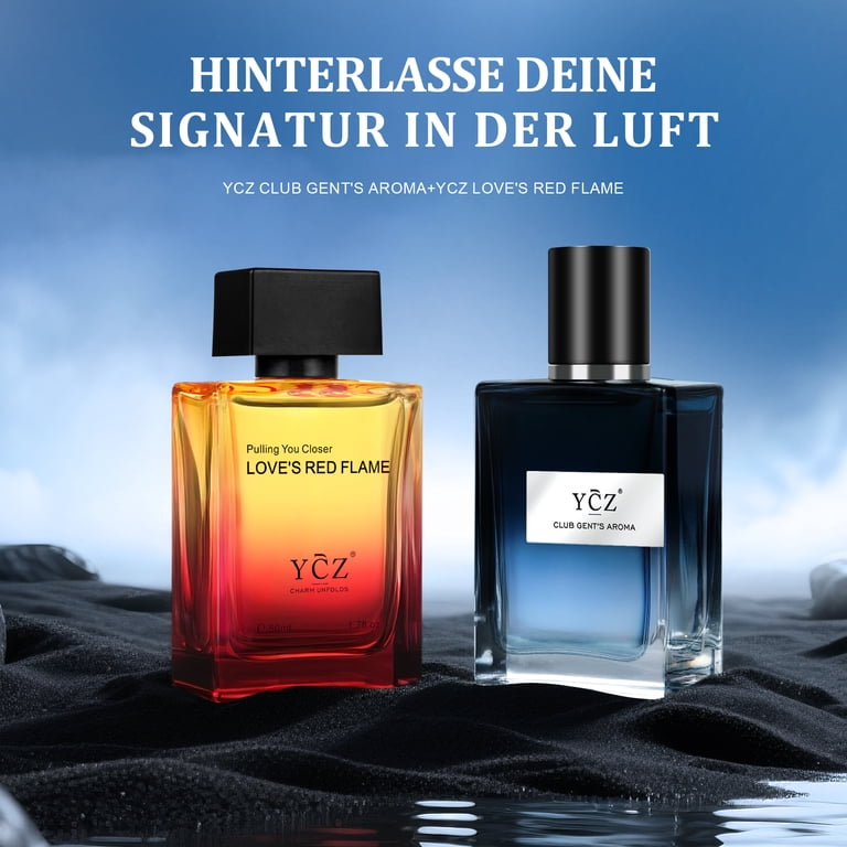 YCZ 2-Pack Men's Cologne Set, Long Lasting Eau de Toilette for Men