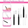 thumbnail image 2 of RAGUPEL Micro Eyebrow Brush Set with Cap 50Pcs Eyelash Spoolies Comb Brow Lamination Brush Mini Spoolie for Eyelash Extensions Lash Lift Tools, 2 of 7