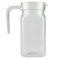 thumbnail image 2 of Small Glass Pitcher With Lid, Acrylic Transparent  Bottle Striped Water Ice Cold  Jug With Lid for Bar Home Water Jug, 2 of 8