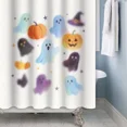 thumbnail image 5 of Tchckioa Cute Spooky Shower Curtain for Bathroom Decor,Water-Repellent Hooks Bath Curtain,47x72 Inch, 5 of 6