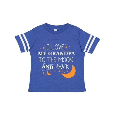 

Inktastic I Love My Grandpa to the Moon and Back Gift Toddler Boy or Toddler Girl T-Shirt