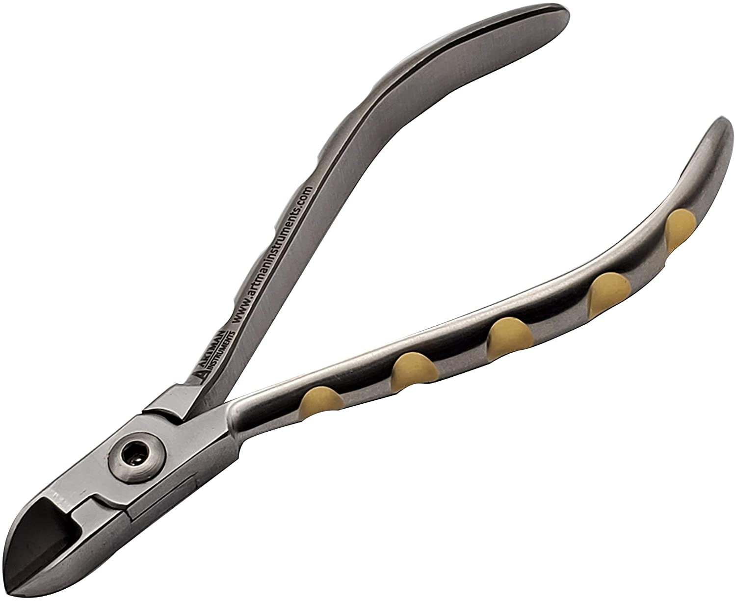DENTAL WIRE CUTTER WITH TUNGSTEN CARBIDE INSERTS GOLD PLATED HANDLE BY WISE LINKERS