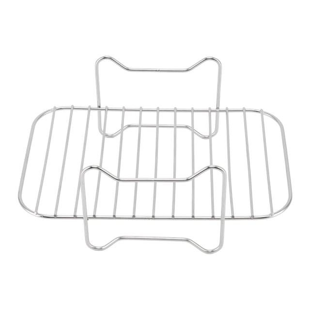 Uadme Four Grill Friteuse en Acier Inoxydable Rack Friteuse Accessoires Support De Grillage Multi-usages Outils De Barbecue en Plein Air