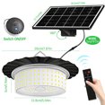 thumbnail image 4 of IP65 Agua Posteo solar impermeable Luz de 600lm 244 LED Solar Light Sensor de movimiento de aire interior para exteriores para casa de garaje Hogar en granero, 4 of 9