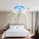 thumbnail image 4 of Lámpara de ventilador con enchufe E27, moderna y pequeña, ideal para oficina, tienda y dormitorio. Azul, 4 of 6
