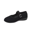 thumbnail image 4 of Willtoo Women's Mary Jane Flats with Strap,Round Toe Mesh Fabric Ballet Flat Shoes Shallow Toe Elegant Solid Color Casual Shoes, 4 of 6
