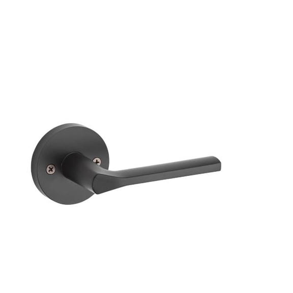 Kwikset Ladera Passage Door Lever Modern Style - Reversible - Matte Black