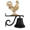 thumbnail image 1 of Cast Bell With Gold Bronze Rooster Ornament, 1 of 1