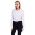 thumbnail image 4 of EFINNY Womens Button Down Shirts Long Sleeve Work Dress Shirts, Ladies V Neck Collared Business Casual Blouses, 4 of 8