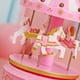 thumbnail image 4 of Caja de música de carrusel con proyección de estrellas | Carrusel giratorio de cuerda | Regalo de cumpleaños para niños y niñas | Juguete de Navidad | Caja de música decorativa de mesa de 6., 4 of 5