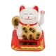 thumbnail image 4 of Mini Gato Afortunado Con Energía Solar, Delicado Gato Rico Con Textura, Gato Que Agita El Brazo Con La Mano Con Linda Sonrisa Maneki Neko Para Coche, Dormitorio, Oficina, 4 of 7