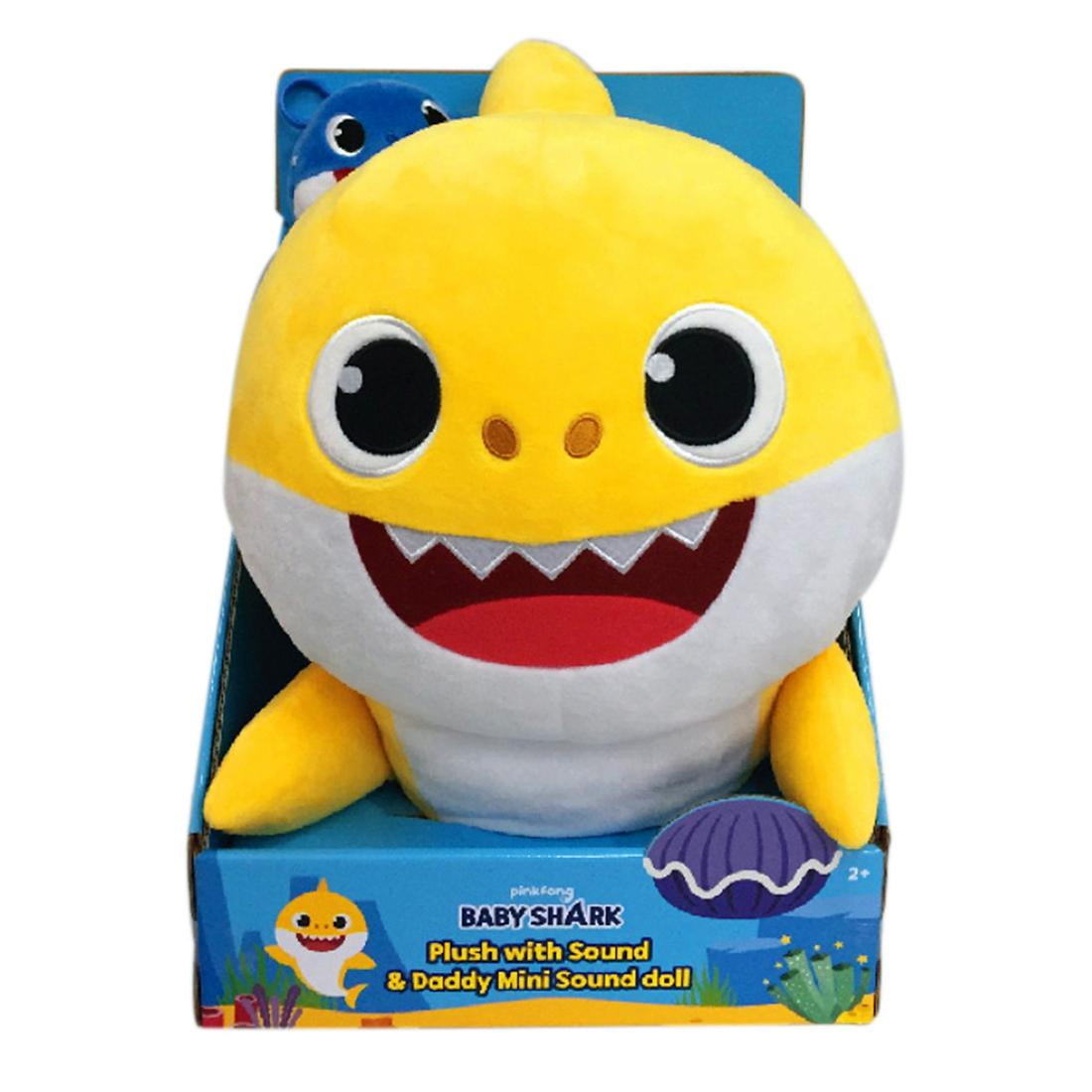 Wowwee 18 Plush Pinkfong Baby Shark With Daddy Shark Singing Plush Clip Walmart Com