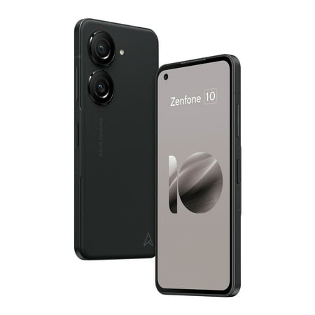 ASUS Zenfone 10 Cell Phone, 5.9” FHD+ AMOLED 144Hz, IP68, 32MP Front Camera, 8GB+128GB , 5G LTE Unlocked, Black, AI2302-8G128G-BK [US version]