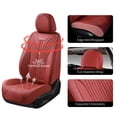 thumbnail image 5 of FLORICH Universal Fit Front Pair Car Seat Cover for Most Cars Trucks SUV, Comfortable Luxury Leather Automotive Seat Covers - Breathable Waterproof, Red, 5 of 6
